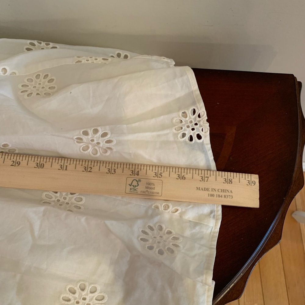 NWT Reitmans Cream Floral Eyelet Dress 100% Cotton - Picture 13 of 13
